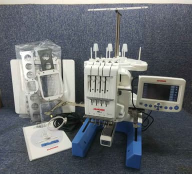 JANOME ジャノメ★4針刺しゅう専用機 刺しゅうミシン★MB-4★取説 刺しゅう枠付