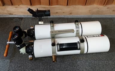 自作双眼鏡★天体望遠鏡★AD-VIX★Vixen ED115S 2個使用